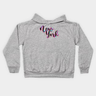 Colorful state of New York Kids Hoodie